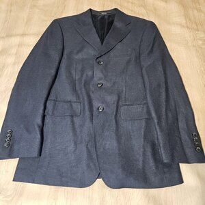 Arnold Brant Mens Size 36S Blue Blazer Sports Coat Wool Blend MSRP $299.99